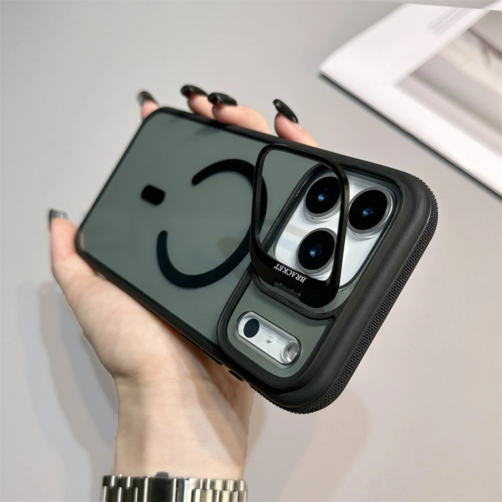 Magnetic Armor Kickstand Case for iPhone