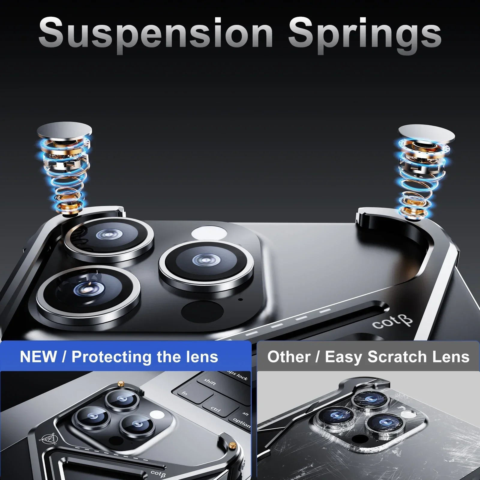 Shockproof Metal Case with Stand for iPhone Series