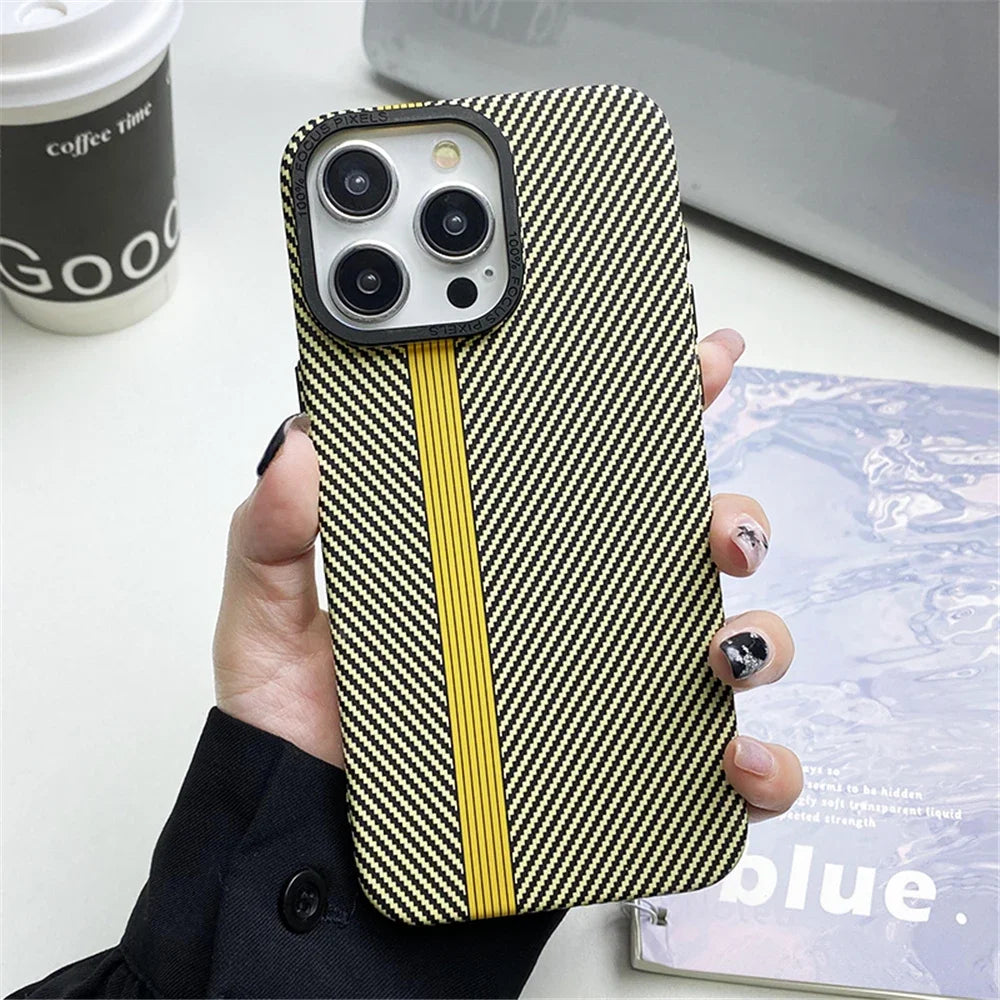 Fiber Texture Shockproof Case for iPhone