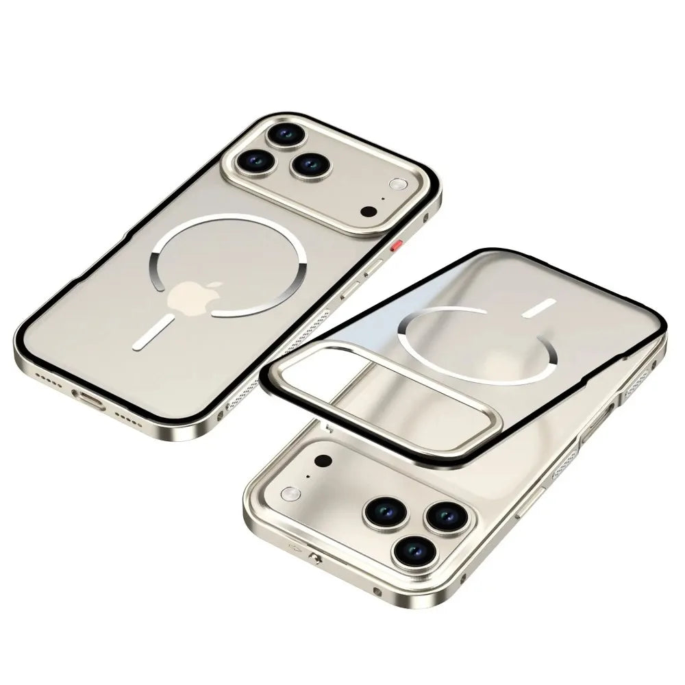 Magnetic Metal Frame Case For iPhone