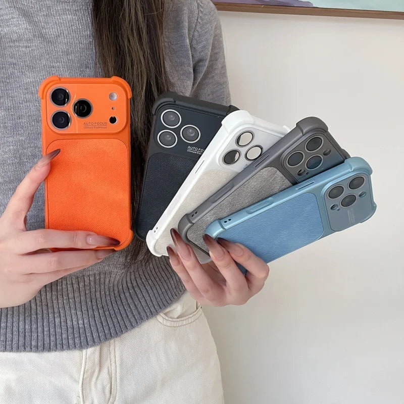 Shockproof Textured Fabric iPhone Case - Bella Straps