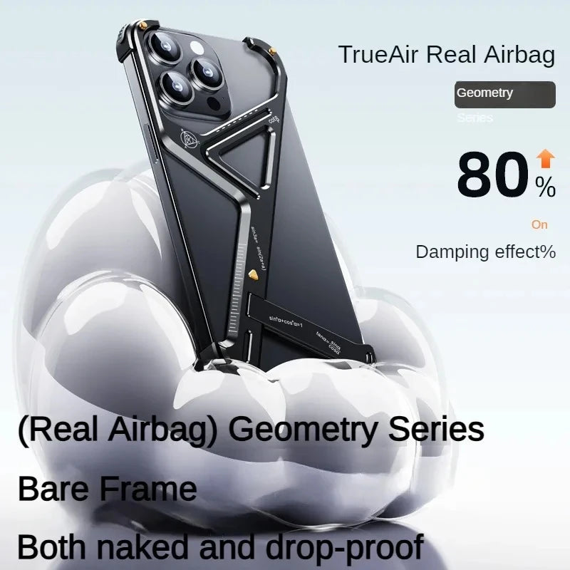 Shockproof Metal Case with Stand for iPhone Series