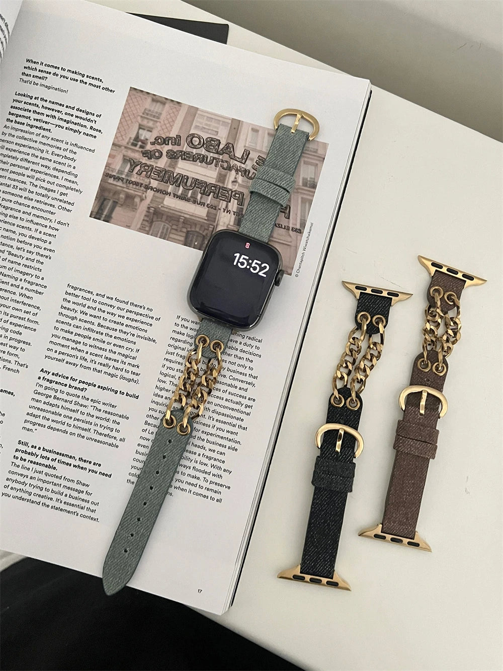 Slim Leather Strap For Apple Watch