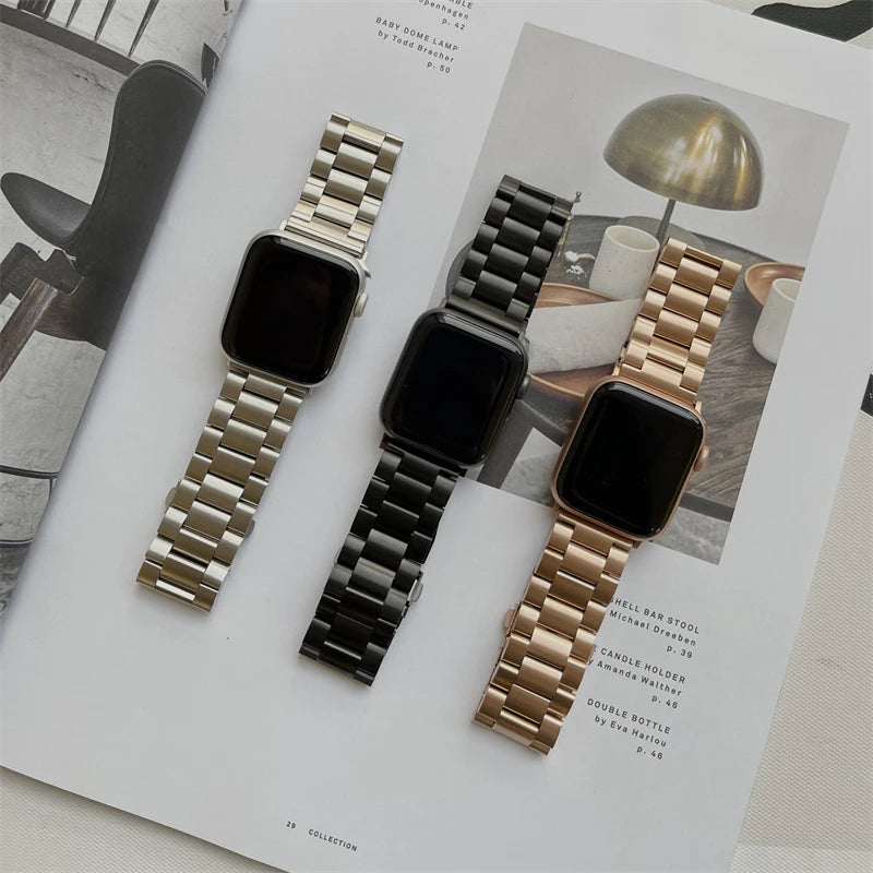 Luxury Metal Strap For Apple Watch Series
