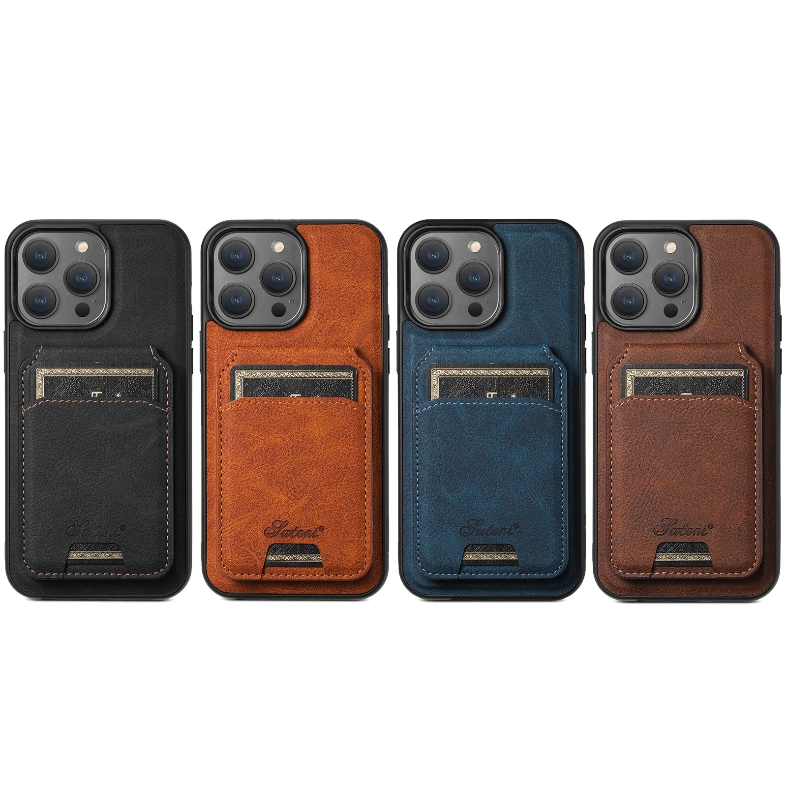 Leather Magnetic Case with Wallet For iPhone Series