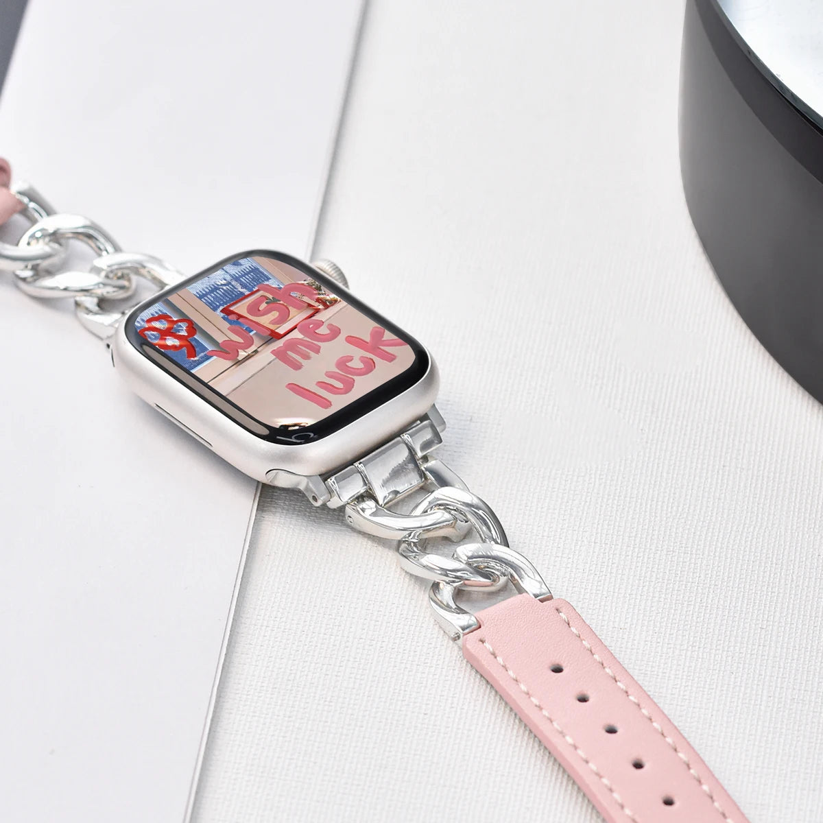 Metal Leather Strap For Apple Watch
