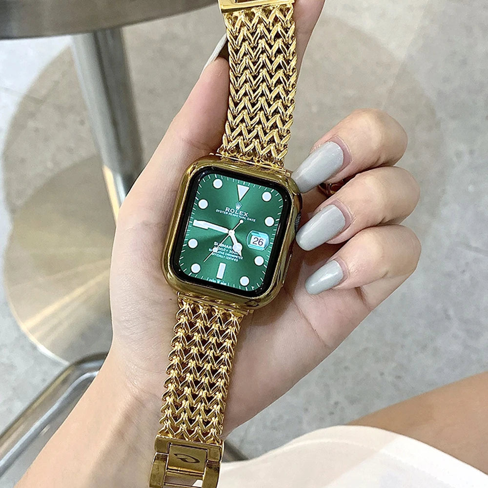 Braided Stainless Steel Strap For Apple Watch Series