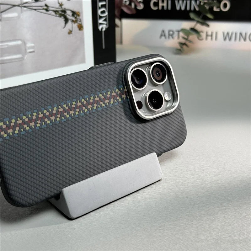 Carbon Fiber Texture Case For iPhone