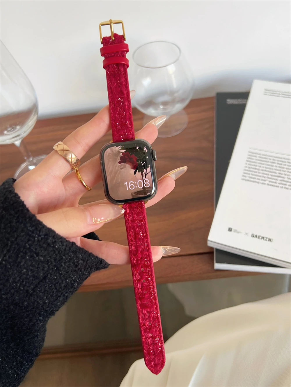 Slim Leather Strap For Apple Watch