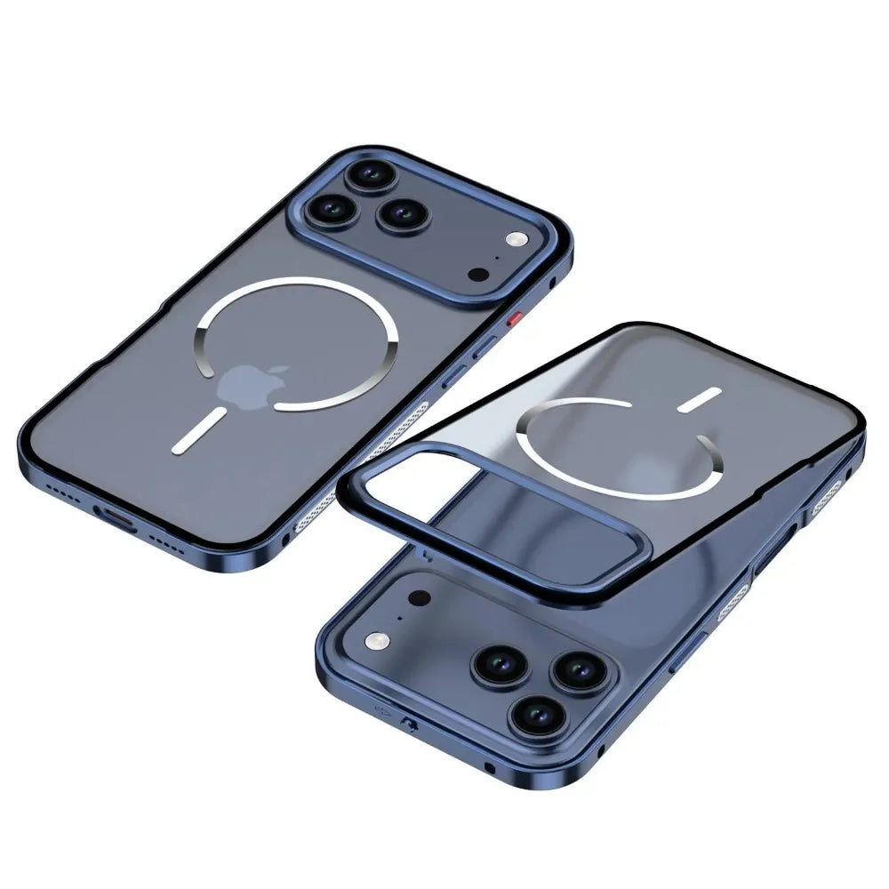 Magnetic Metal Frame Case For iPhone