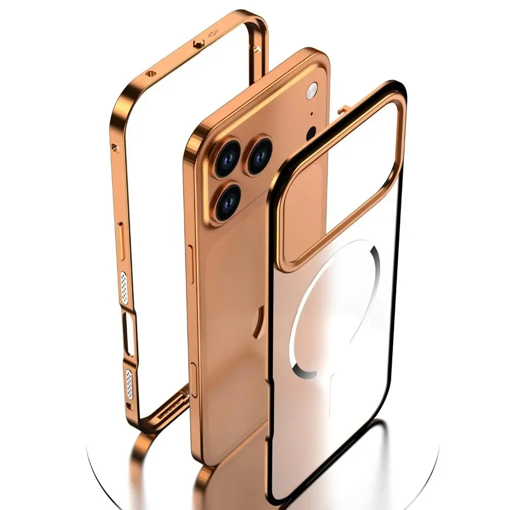 Magnetic Metal Frame Case For iPhone
