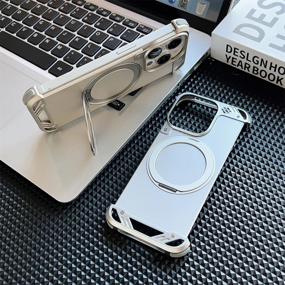 Shockproof Case with 360° Magnetic Metal Holder For iPhone Series