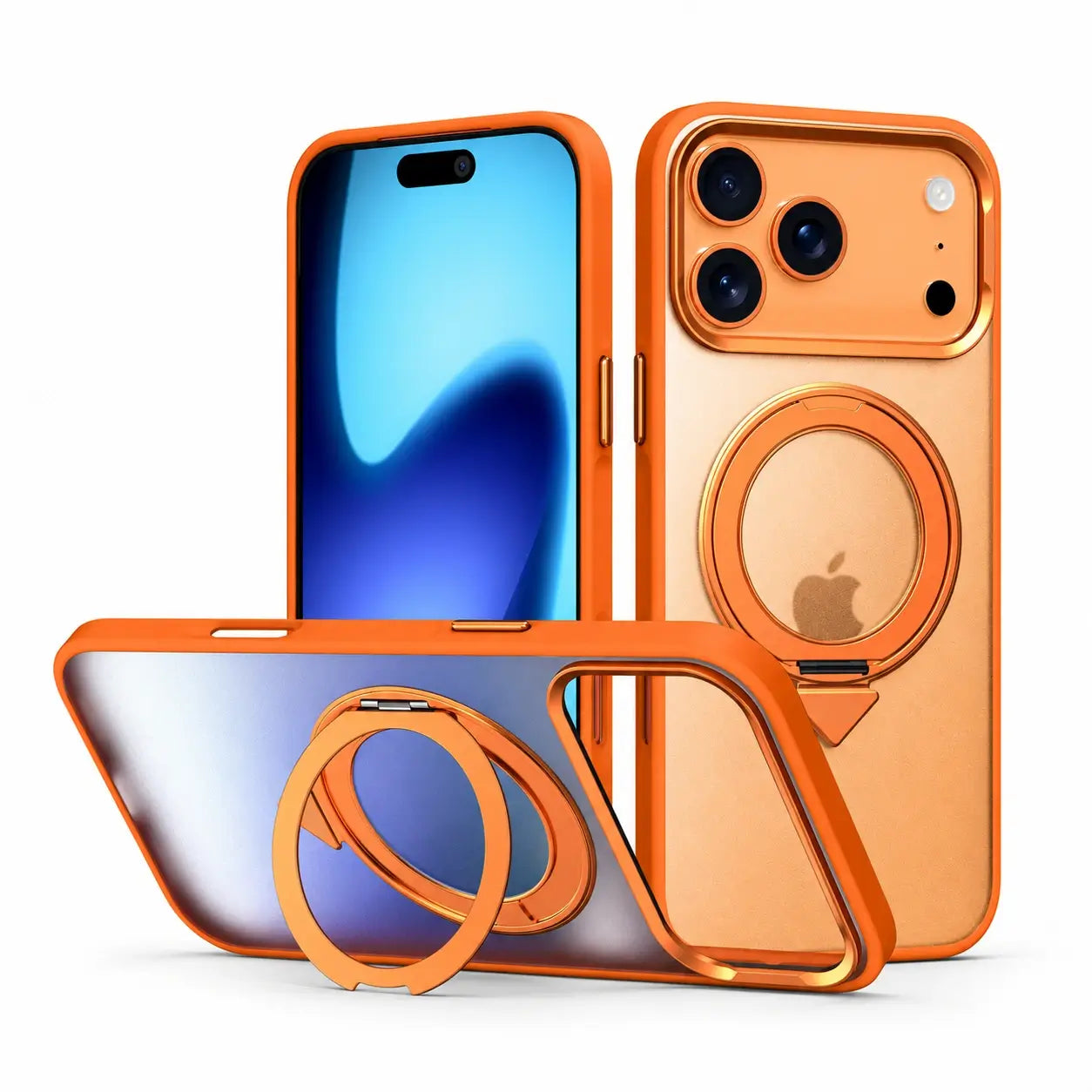 Magnetic Rotating Ring Stand Case for iPhone Series
