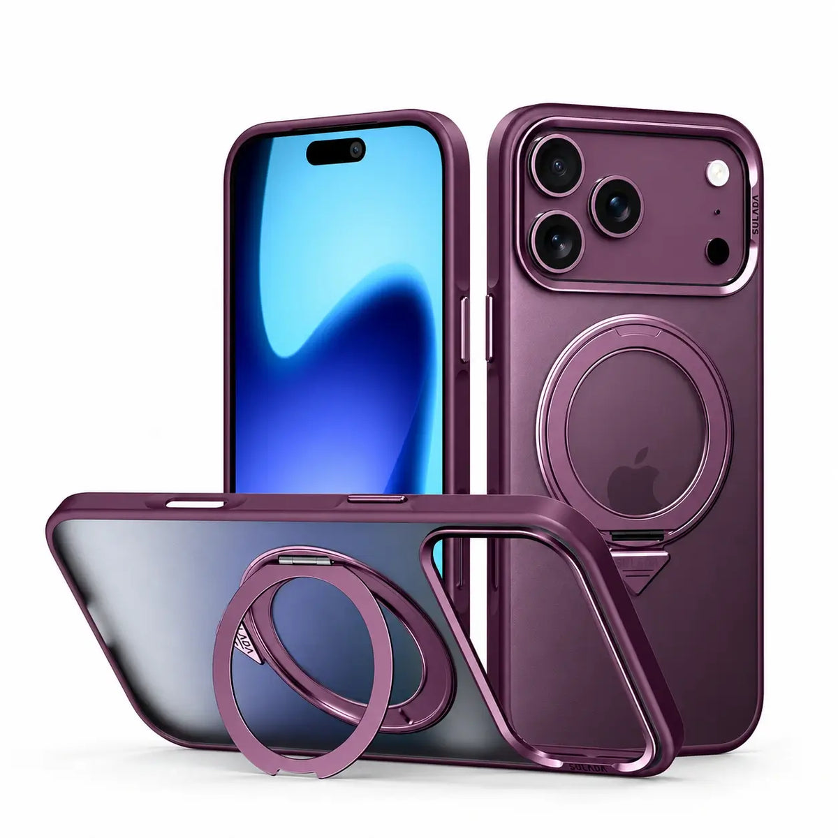 Magnetic Rotating Ring Stand Case for iPhone Series