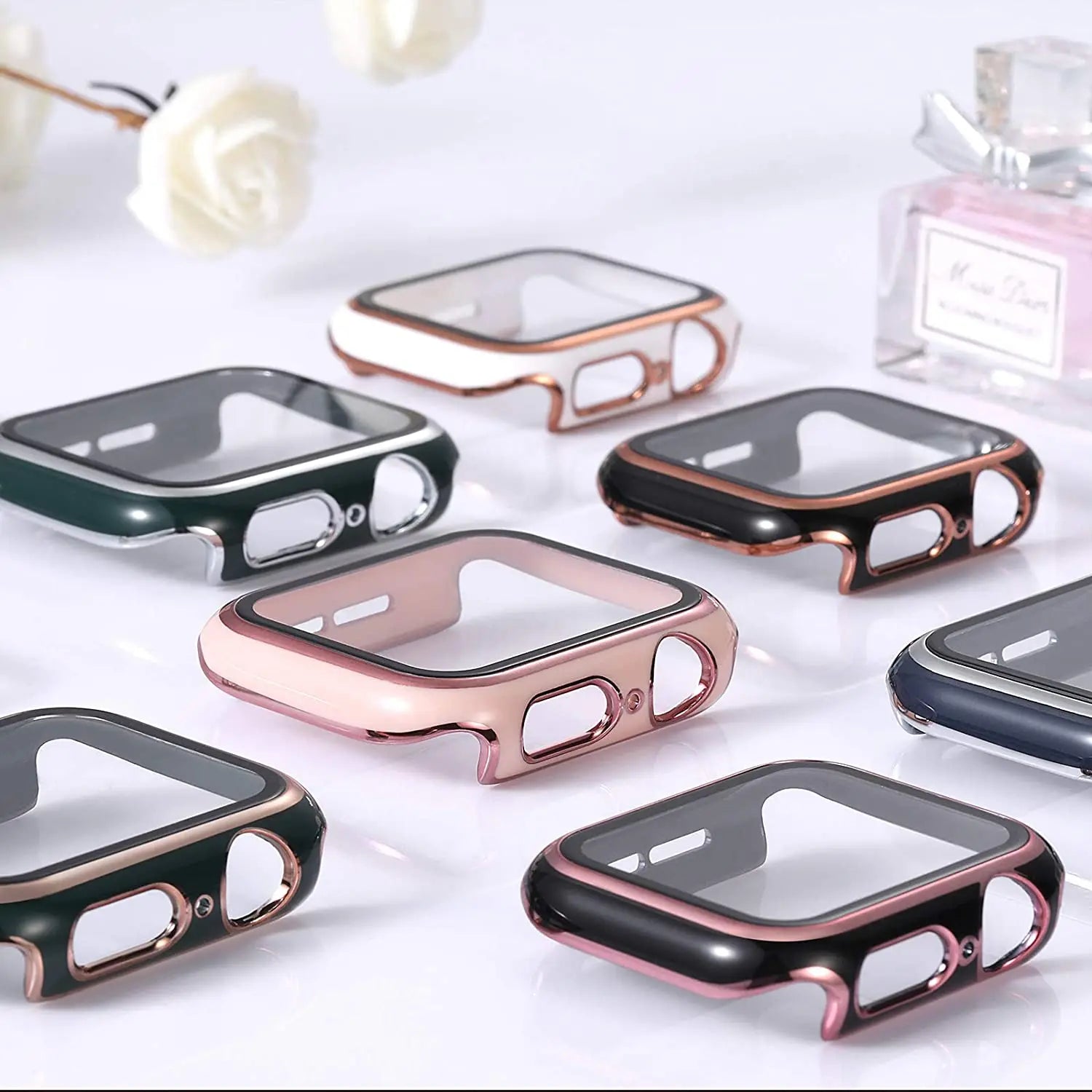 Tempered Glass Cover For Apple Watch Series