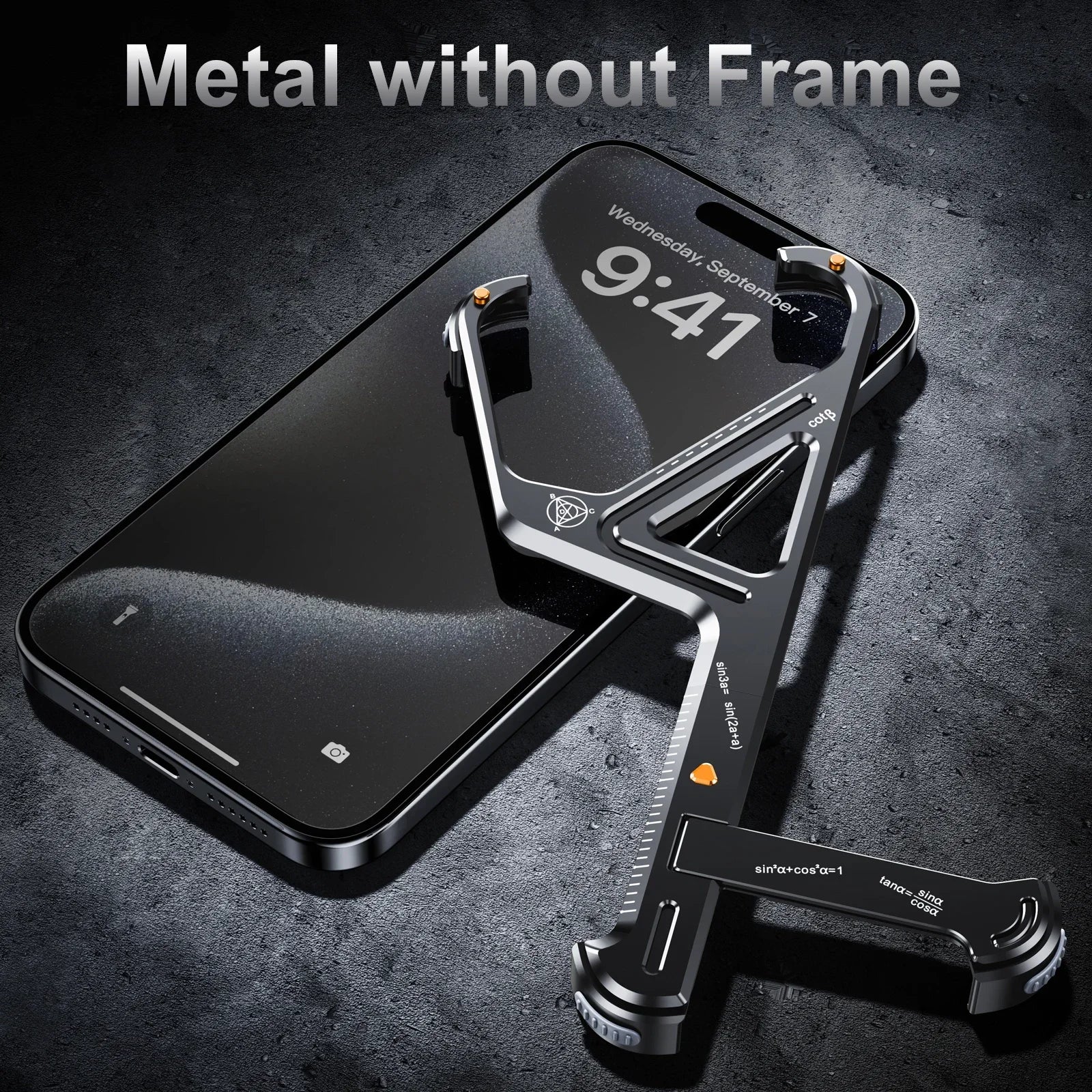 Shockproof Metal Case with Stand for iPhone Series