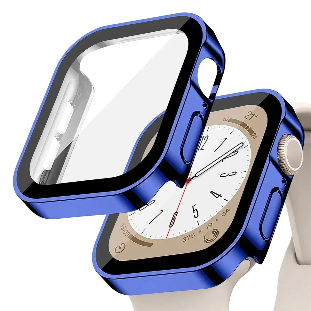 Metal Frame Apple Watch Screen Protector Case