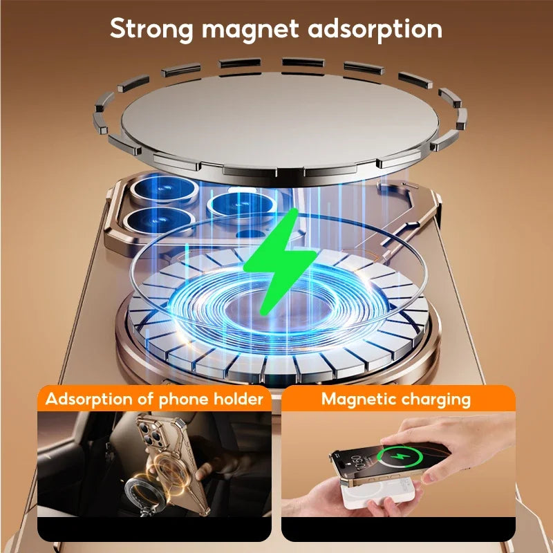 Magnetic Wireless Charging Case with Stand for iPhone Series