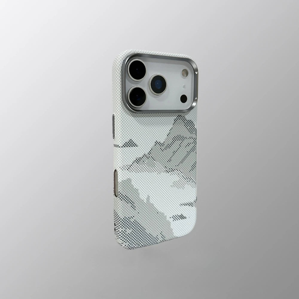 Carbon Weave Mountain Case For iPhone