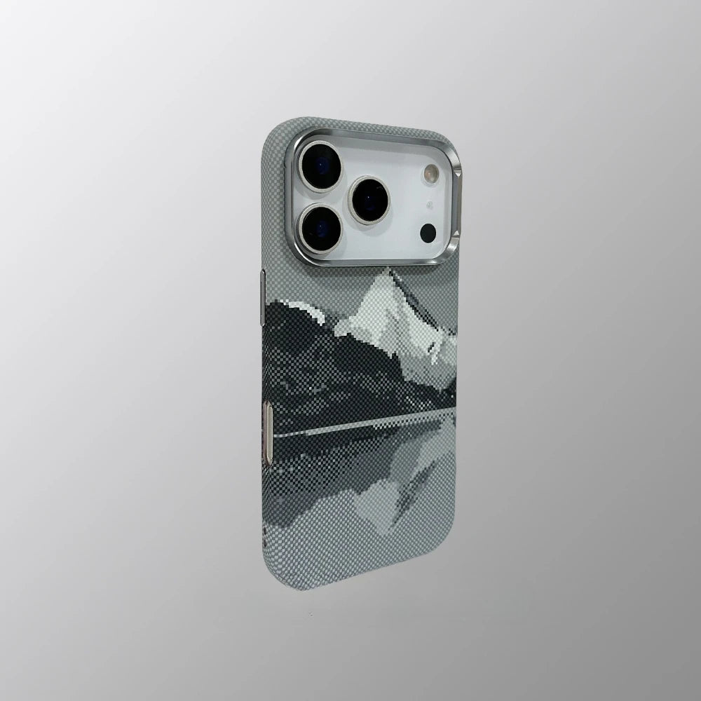 Carbon Weave Mountain Case For iPhone