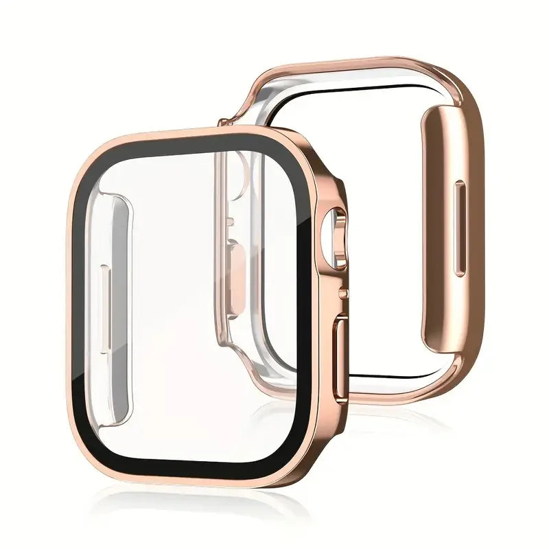 Metal Frame Apple Watch Screen Protector Case