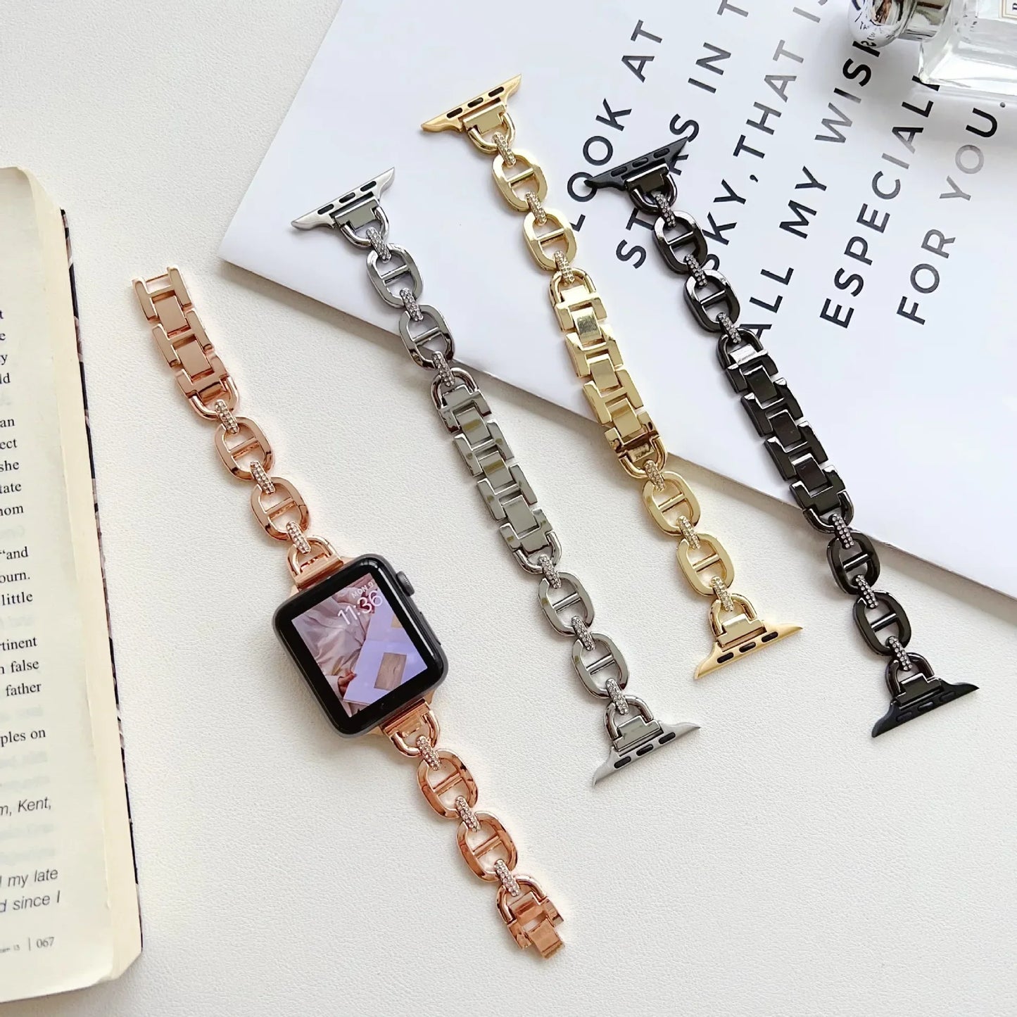 Diamond Metal Strap for Apple Watch