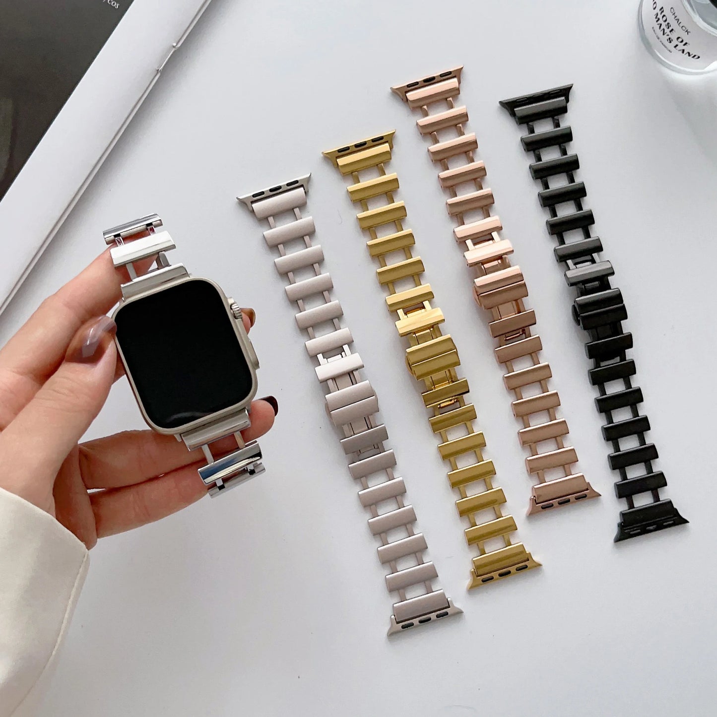 Luxury Stainless Steel Strap For Apple Watch