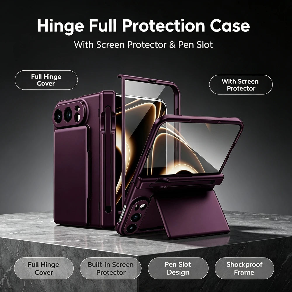 Full Hinge Protection Wallet Case for iPhone Ultra