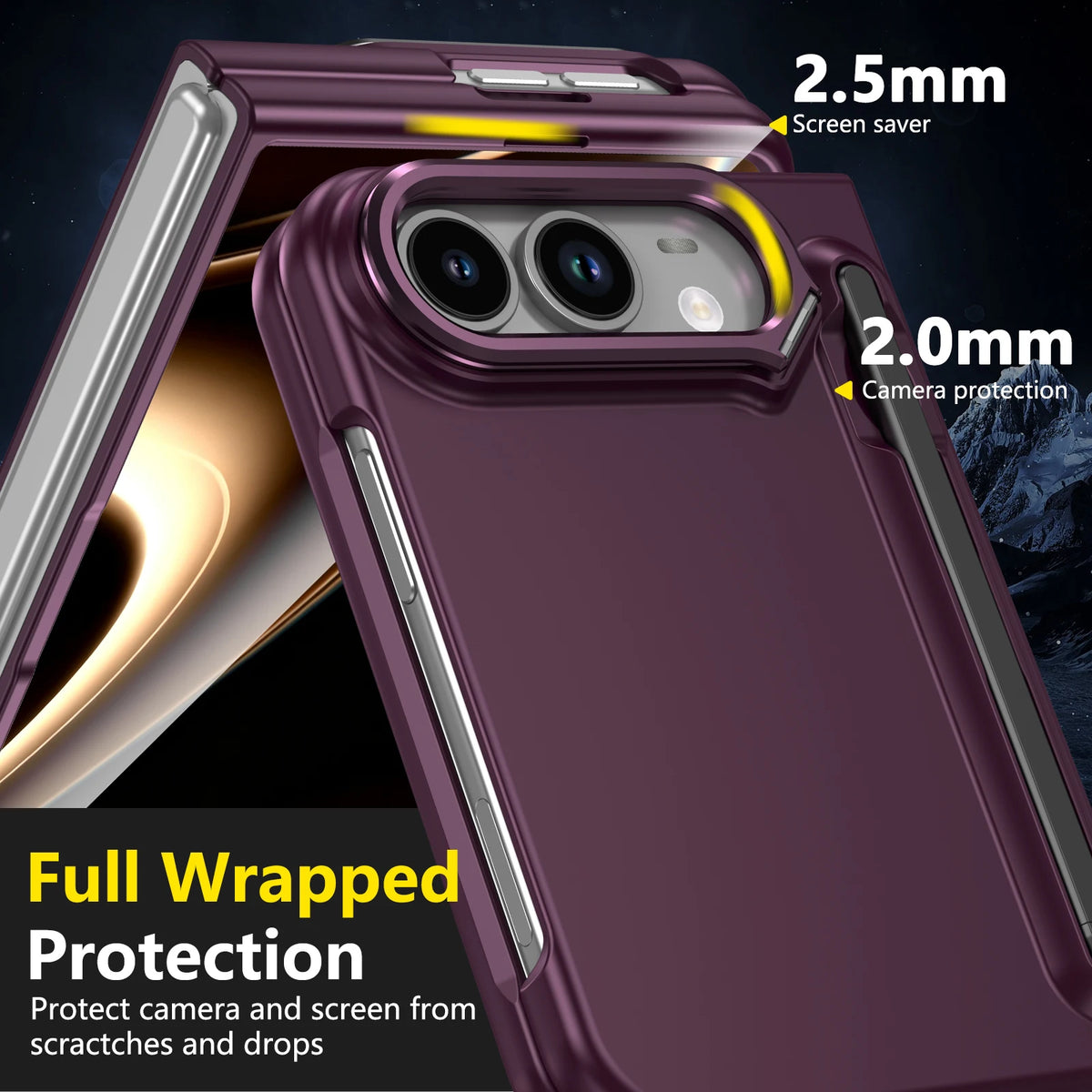 Full Protection Kickstand Case With Stylus for iPhone Ultra
