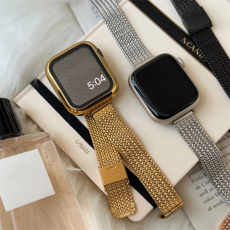 Metal Gold Strap For Apple Watch Series