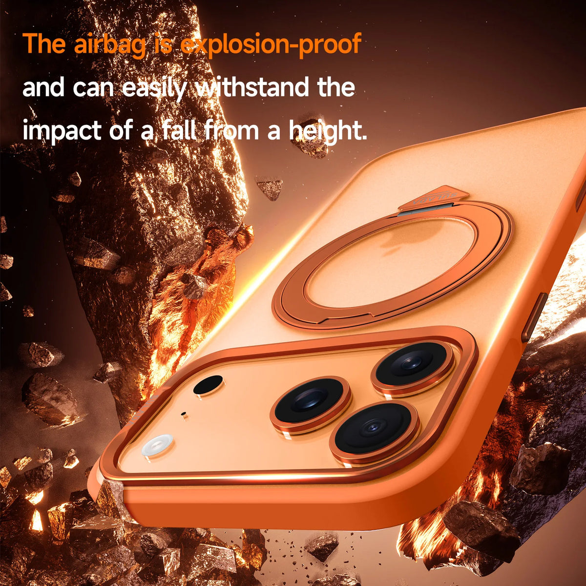 Magnetic Rotating Ring Stand Case for iPhone  Series