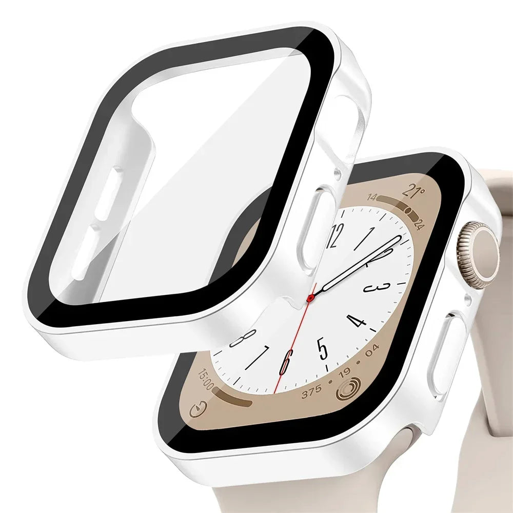 Metal Frame Apple Watch Screen Protector Case