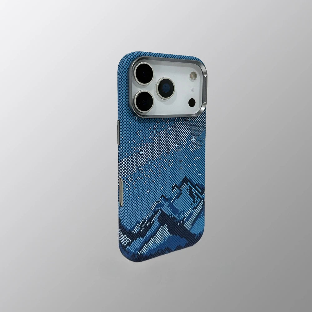Carbon Weave Mountain Case For iPhone