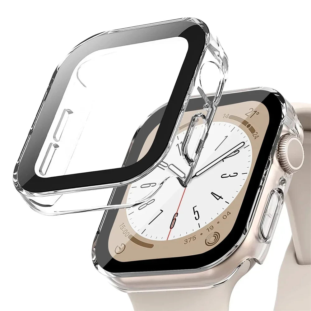 Metal Frame Apple Watch Screen Protector Case