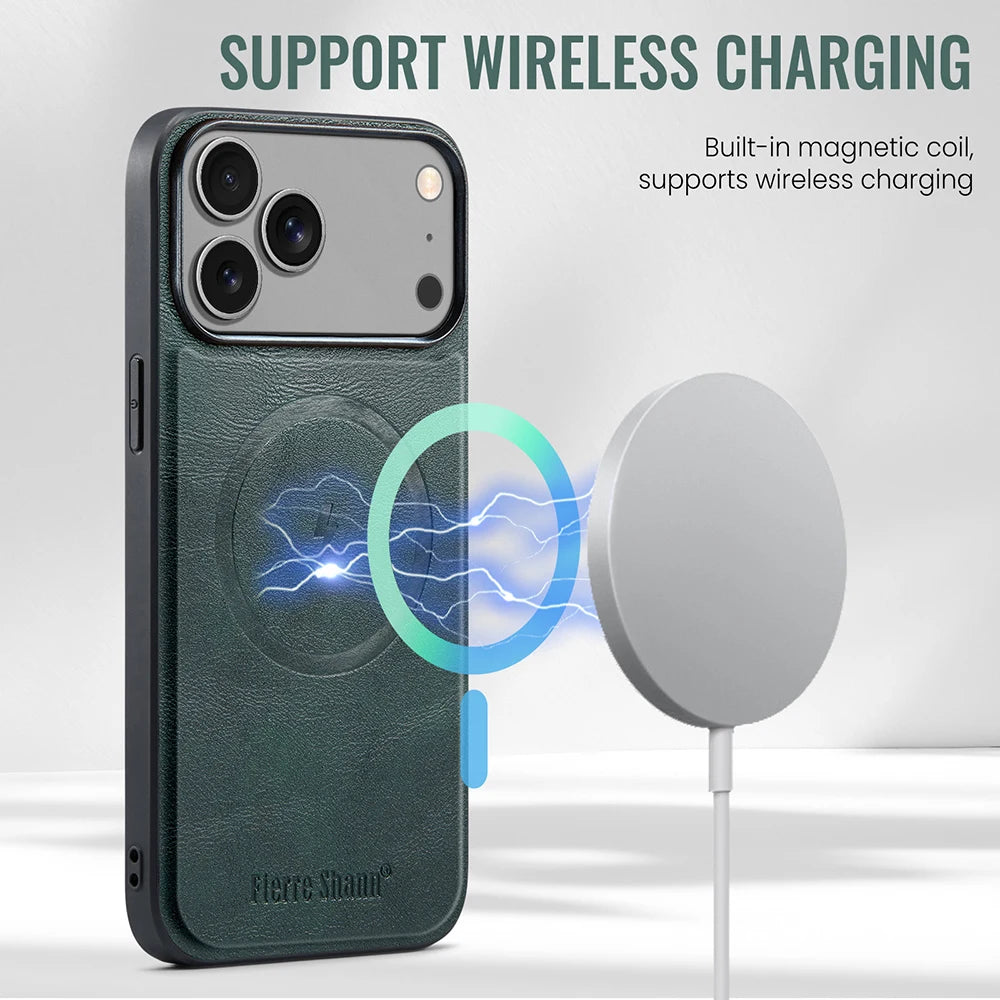Premium Magnetic Leather Case