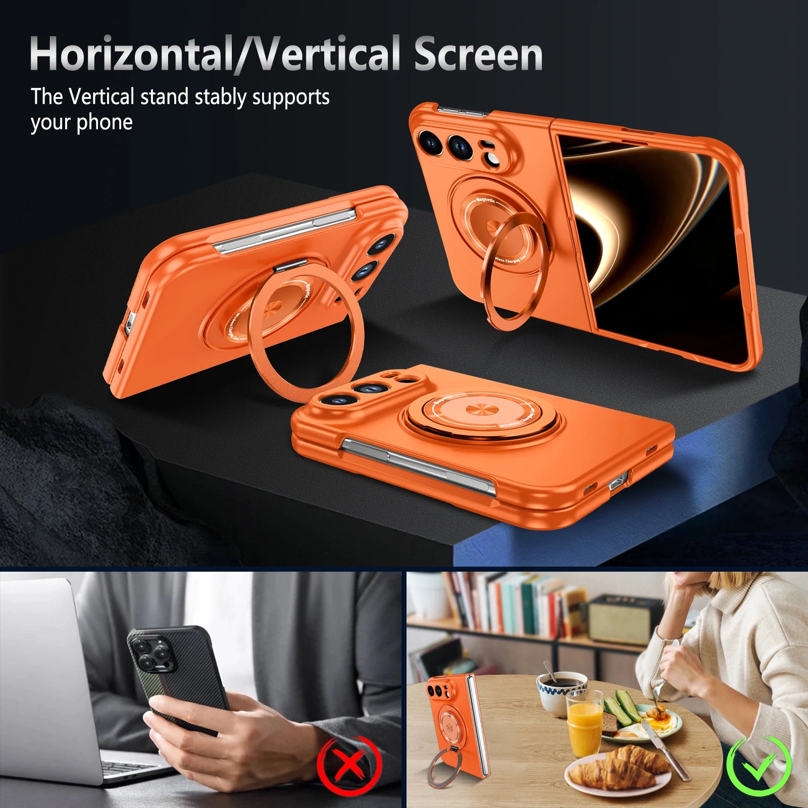 Magnetic Ring Stand Case for iPhone Ultra