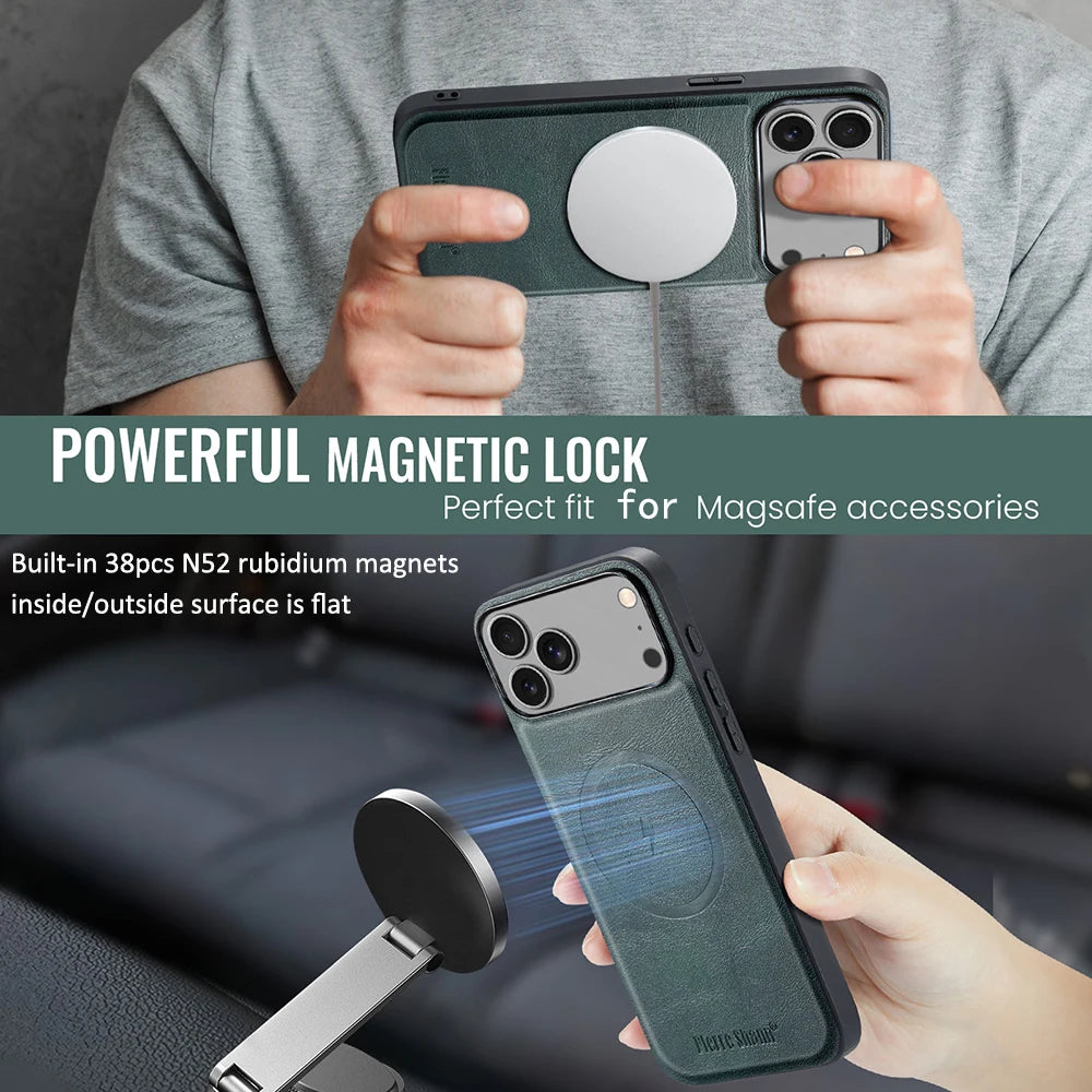 Premium Magnetic Leather Case