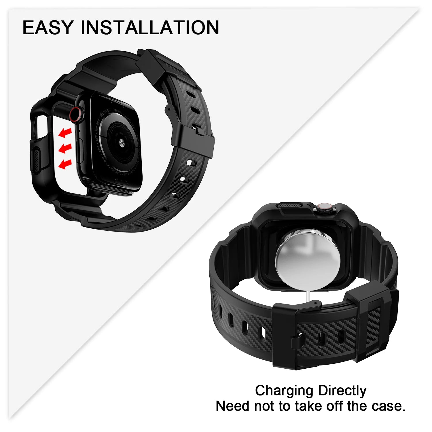 BellaStraps ArmorGuard Apple Watch Band – Rugged Strap with Protective Case