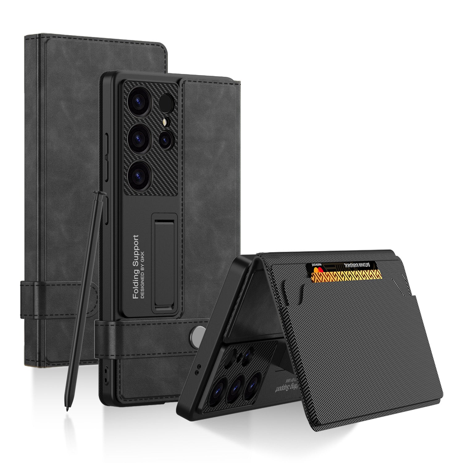 Leather Shockproof Case & Card Holder