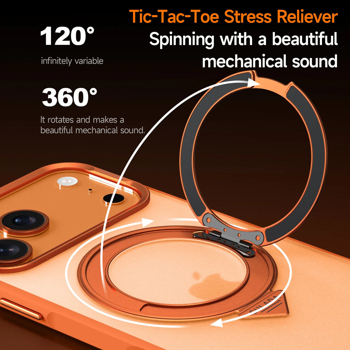 Magnetic Rotating Ring Stand Case for iPhone  Series