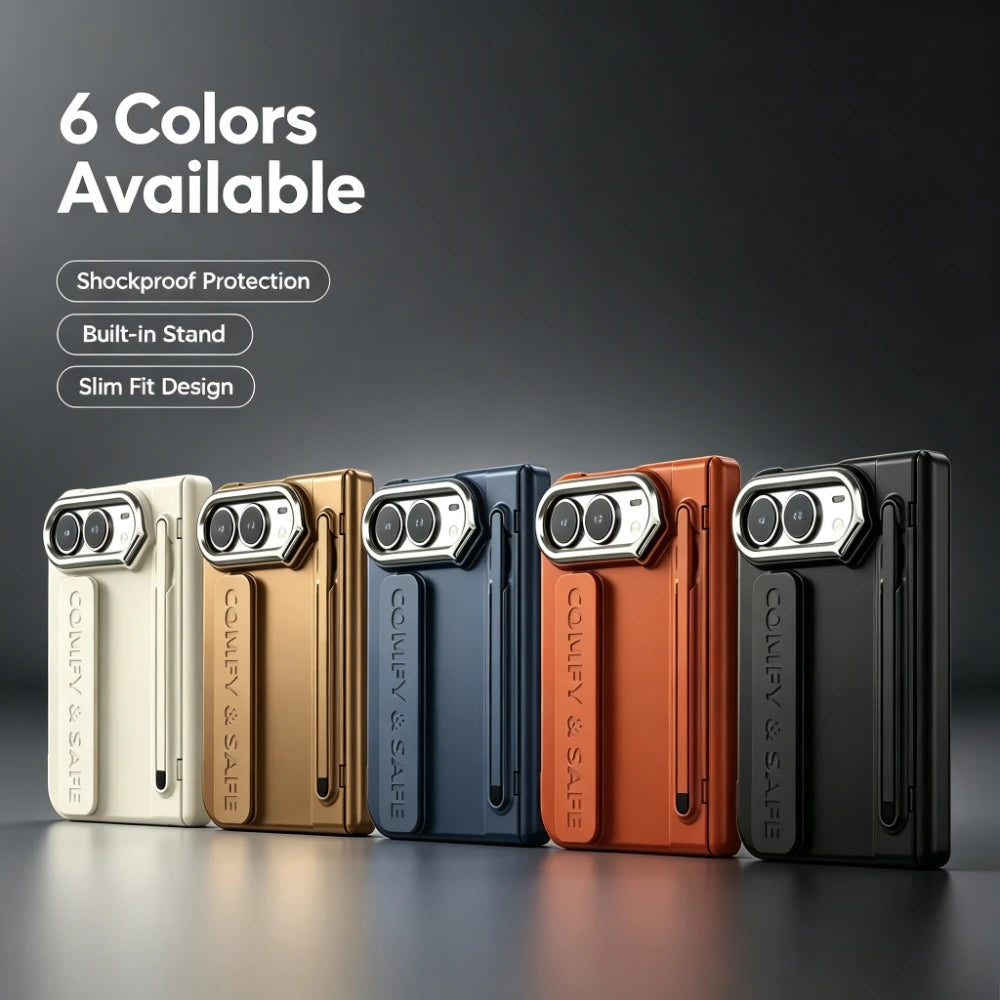 Hinge Protection Kickstand Case with Stylus for iPhone Ultra