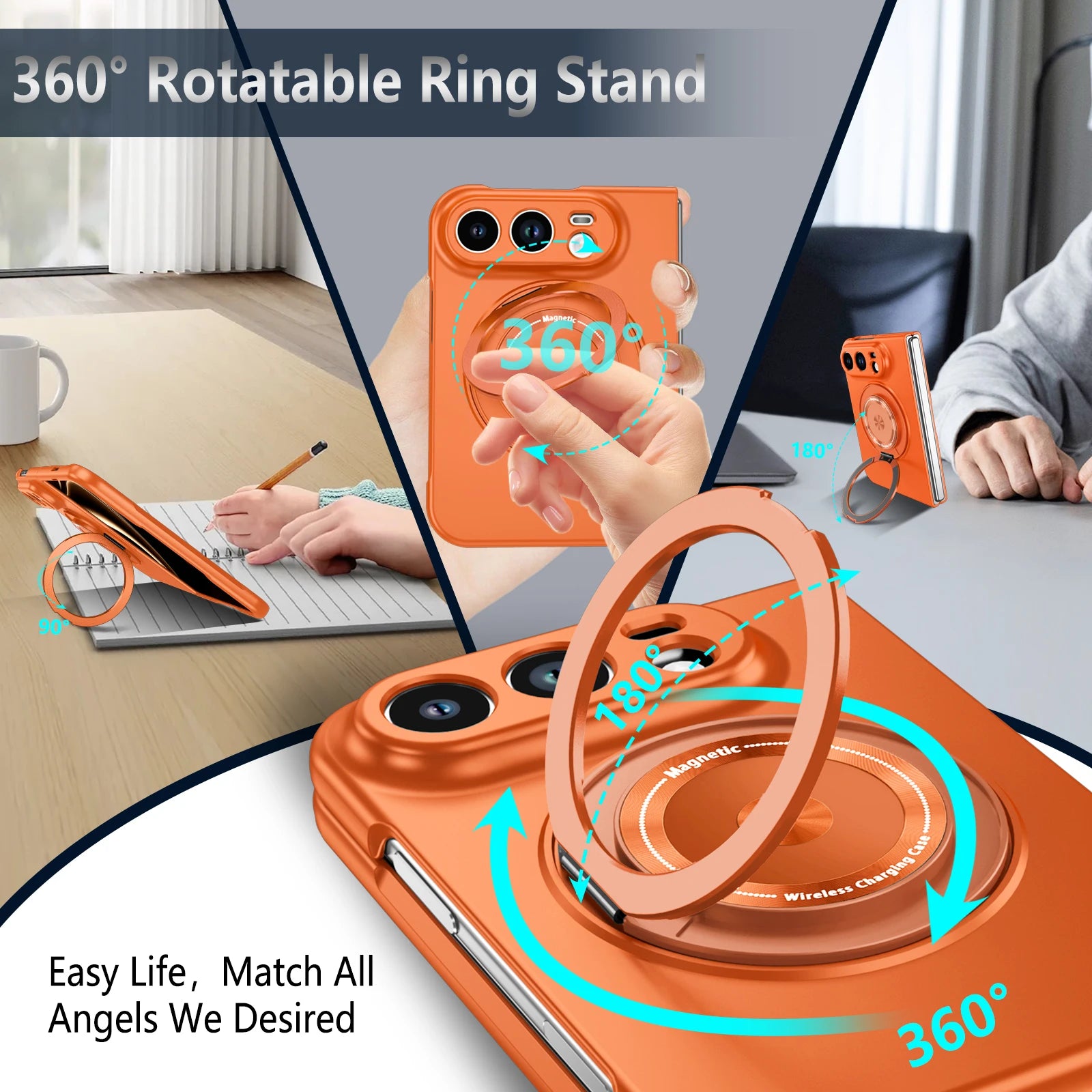 Magnetic Ring Stand Case for iPhone Ultra