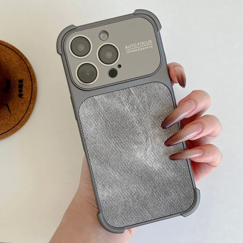 Shockproof Textured Fabric iPhone Case - Bella Straps