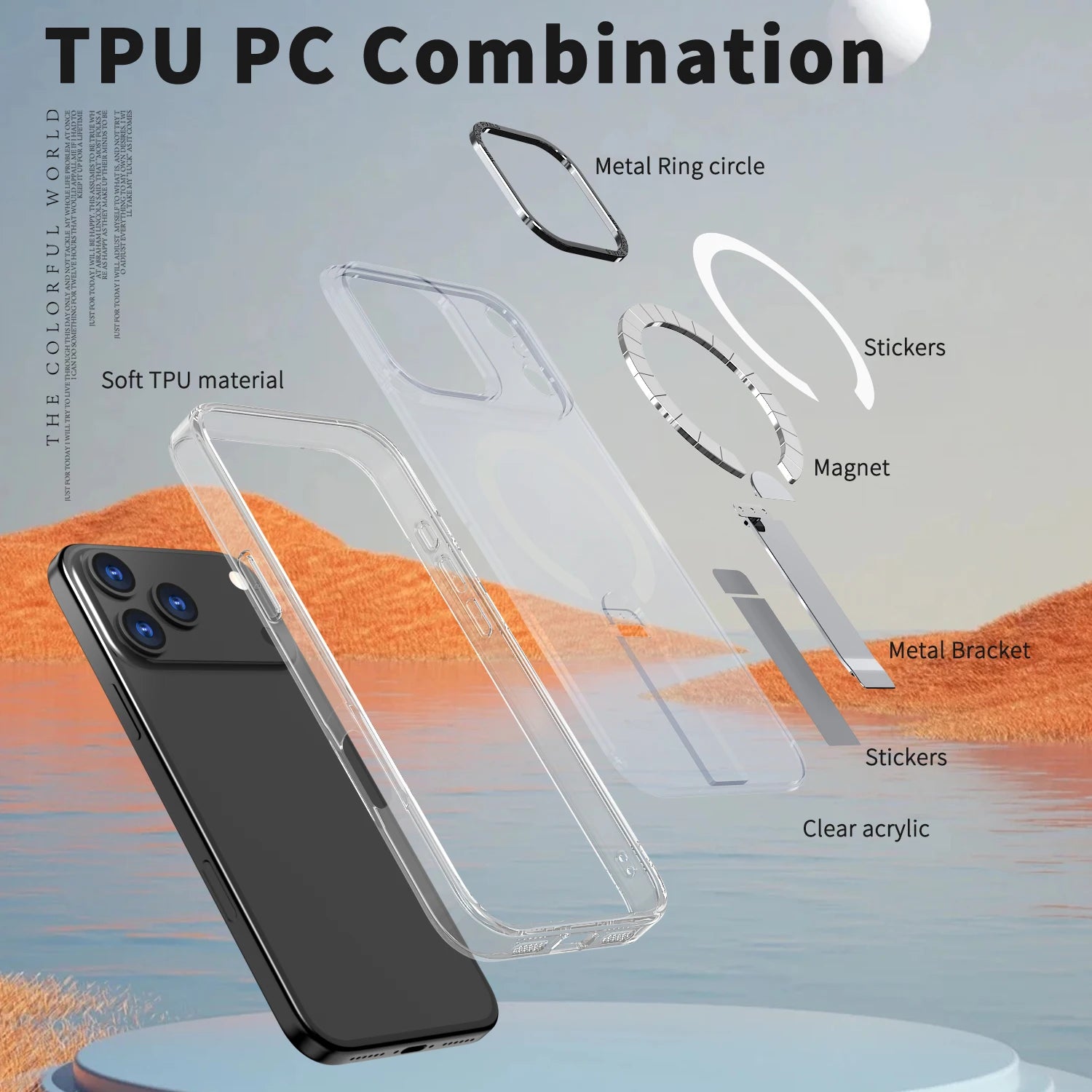 ClearMag Armor Magnetic Kickstand Case