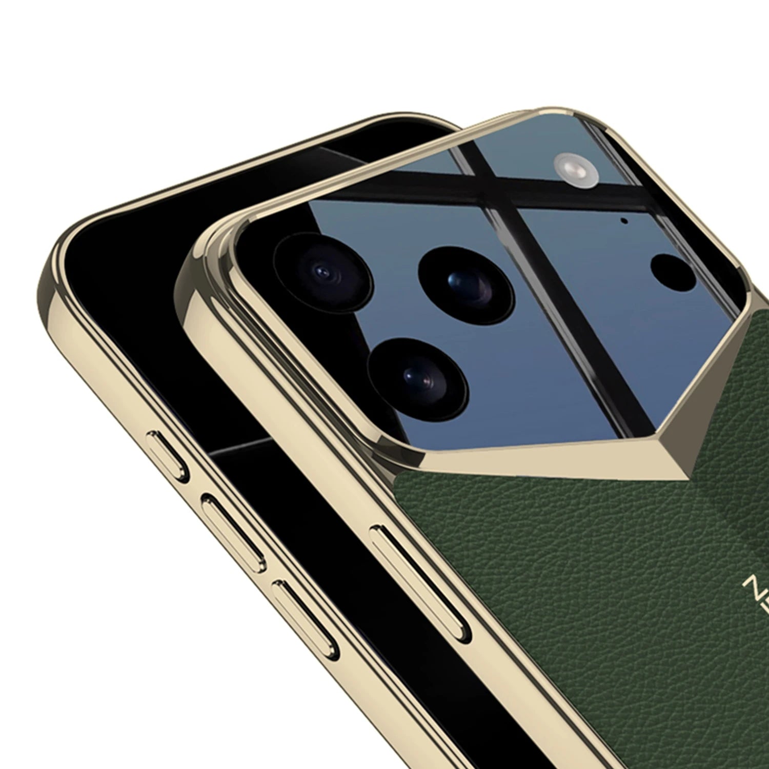 Metallic Edge Leather Case
