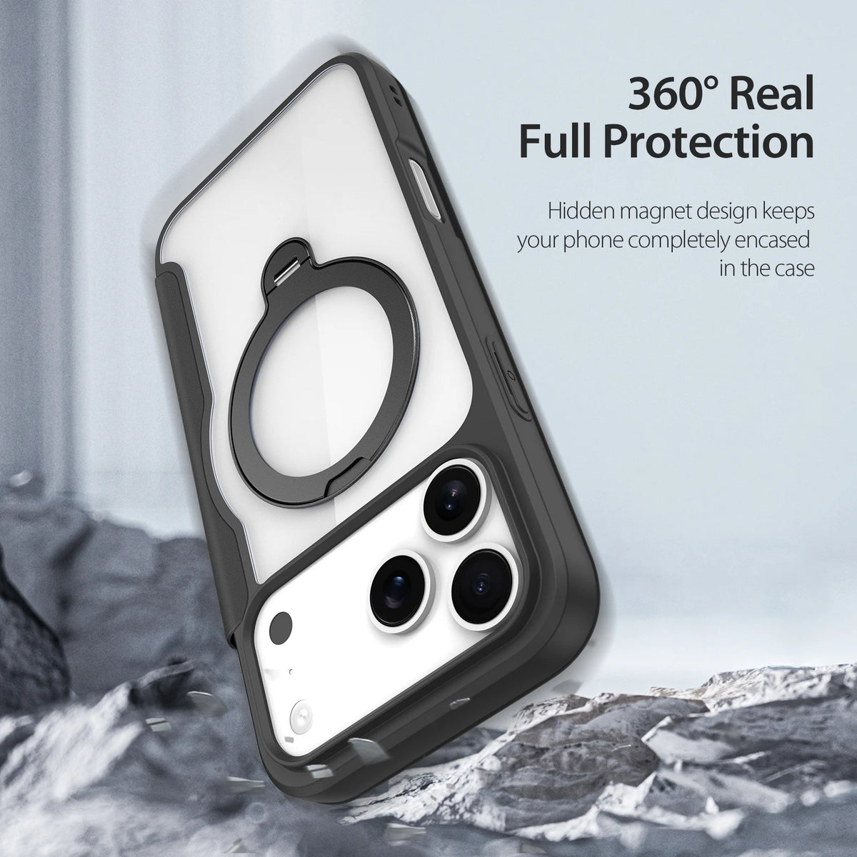 Magnetic Case with Ring Stand & Card Holder - Bella Straps