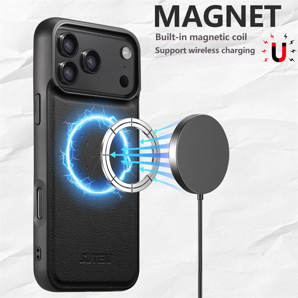 Premium Leather Magnetic Case