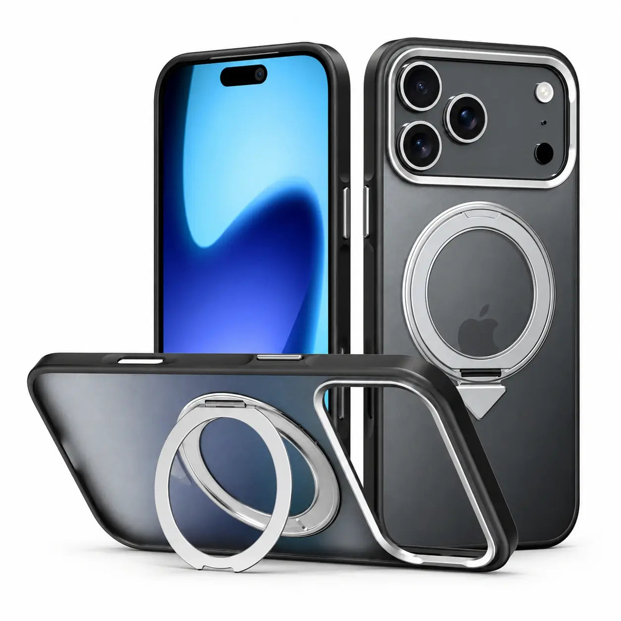 Magnetic Rotating Ring Stand Case for iPhone  Series
