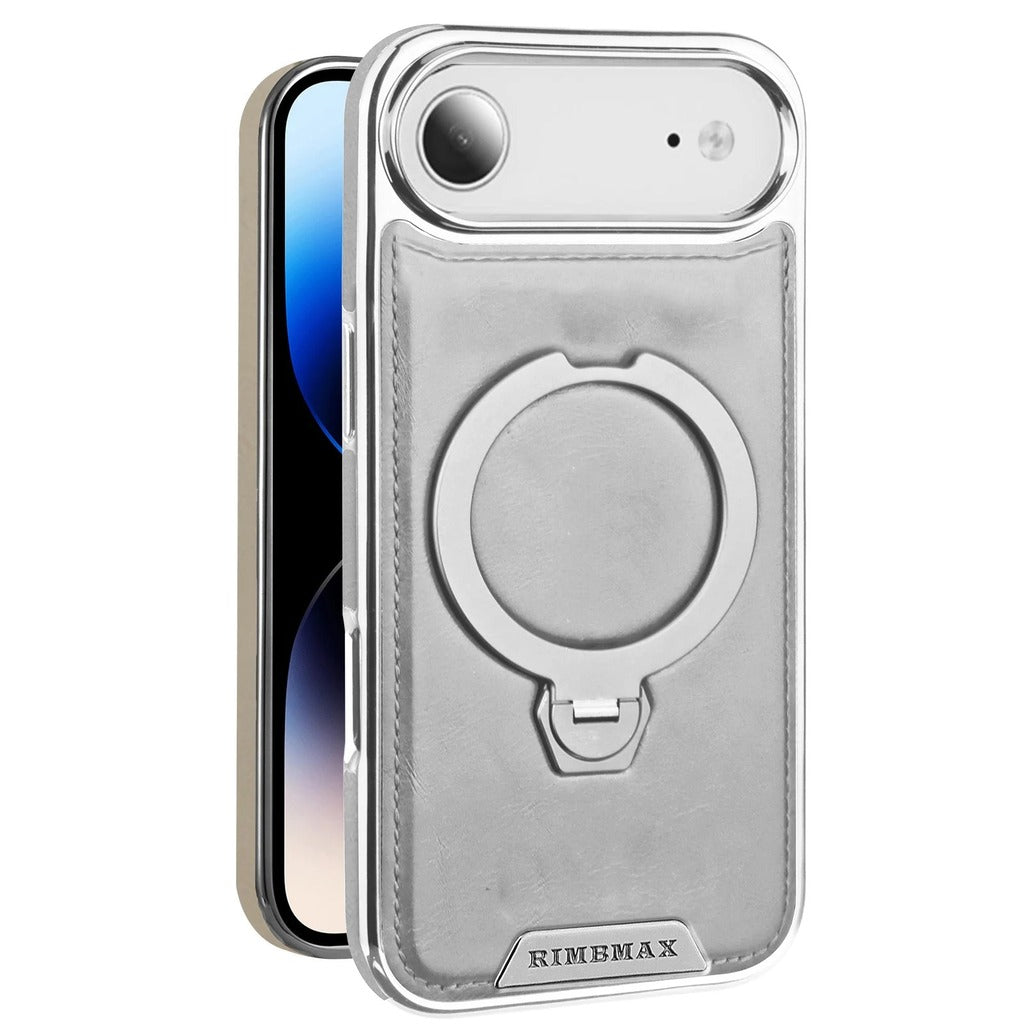 Luxury Leather Magnetic Ring Stand Case