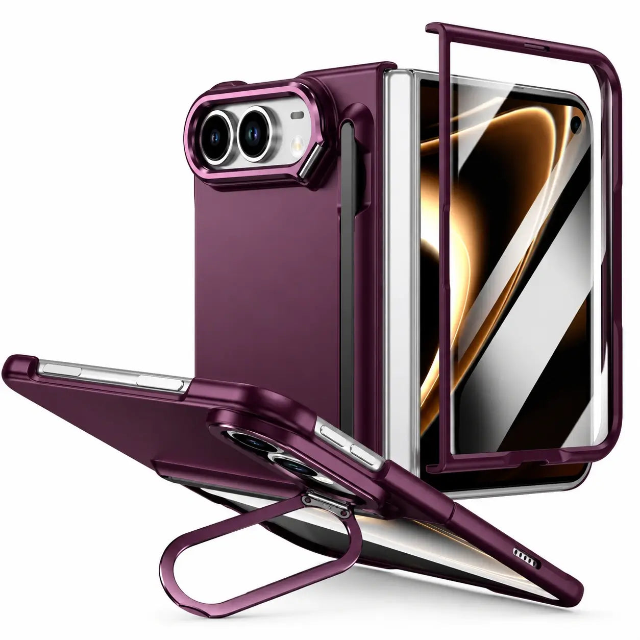 Full Protection Kickstand Case With Stylus for iPhone Ultra